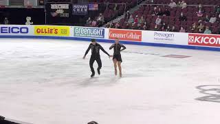 Hubbell amp Donohue 2021 Skate America Rhythm Dance RunThrough [upl. by Onaireves]