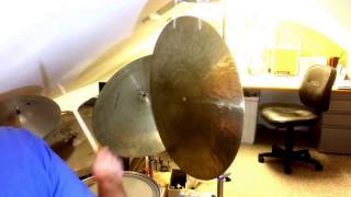 A Gong Used As A Ride Cymbal 2 Conventional [upl. by Delaine]