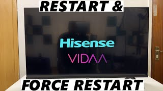 Hisense VIDAA Smart TV How To Restart  Force Restart [upl. by Ratha873]