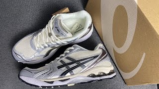 ASICS GelKayano 14 Cream Black Metallic Plum 1201A019108 Review From Supkicks [upl. by Arracot]