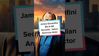 James Gandolfini Bio In 60 Seconds  Italian American Actor [upl. by Karlens]