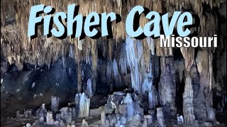 most stalactites and stalagmites I’ve ever seen Fisher cave  Meramec State Park [upl. by Yllek]