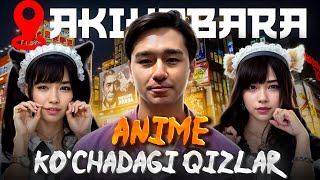 AKIHABARA ANIME VA ELEKTRONIKA MARKAZI DOG KAFE KOCHADAGI YAPON QIZLAR [upl. by Neeliak]