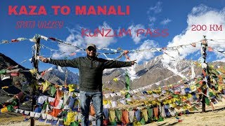 SPITI VALLEY  KAZA TO MANALI  KUNZUM PASS  SPITI VALLEY ROAD TRIP HRTC [upl. by Anelak]