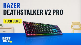 Razer DeathStalker V2 Pro Gaming Keyboard — from Best Buy [upl. by Aisatsanna]