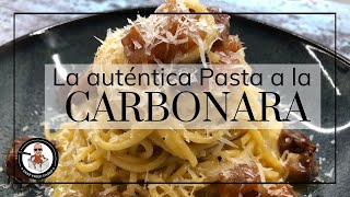 La auténtica Pasta a la Carbonara  Receta Italiana [upl. by Ydderf]