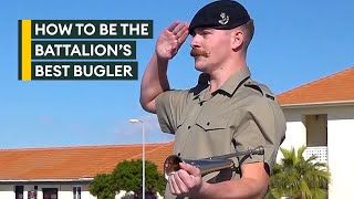 British soldiers compete to become the Commanding Officers Bugler [upl. by Hilliard]