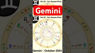 Gemini October 22 2024  Transformation and Romance Sun Square Pluto [upl. by Iormina640]