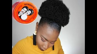 Murrays Superior Hair Dressing Pomade  high puff hairstyle on natural hair  AMIFULLEST [upl. by Charlet]