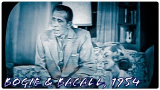 Humphrey Bogart amp Lauren Bacall Interview at Home 1954 [upl. by Eznyl808]