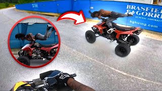 Dude Almost FLIPPED OVER His 450 Quad CRAZY SAVE [upl. by Elad]