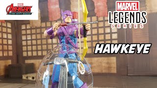 Marvel Legends HAWKEYE WITH SKY CYCLE action figure review Avengers 60th Anniversary [upl. by Oidiple]