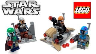 LEGO Star Wars 75267 Mandalorian Battle Pack Speed Build Review [upl. by Yerac]