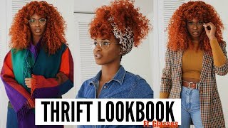 THRIFT LOOKBOOK ft Glasses 6 outfits  Kiitana [upl. by Timmie]