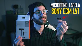 Microfone Lapela BARATO pra Vídeo  Sony ECMLV1 [upl. by Eolande]