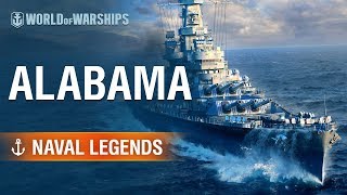 Naval Legends Battleship USS Alabama  World of Warships [upl. by Nnylyrehc297]