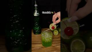 How to make a Midori sour youtubeshorts cocktail yt foryou mocktail tequila vodka a [upl. by Ellenaj]