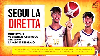 PROFESSIONAL LINK VIRTUS CERMENATE vs LIBERTAS CERNUSCO  Sabato 18022023 ore 2100 [upl. by Enyalaj]