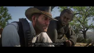 Red dead redemption 2 low honor part 9 saving Sean party at camp [upl. by Mauer449]