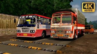 KSRTC SARIGE Ashok Leyland Bus Driving in ETS 2 with Logitech G29  Realistic Bus Simulator Games [upl. by Firahs]