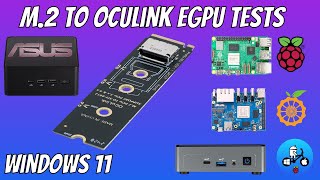 External Graphics card test with M2 to Oculink adapter [upl. by Cherida]