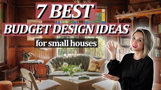 7 BEST INTERIOR DESIGN IDEAS FOR SMALL HOUSES with a low budget [upl. by Aerdnaeel780]