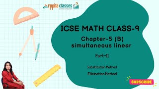 ICSE Class9  Maths  Chapter  5 Simultaneous Linear Equation [upl. by Bollinger965]