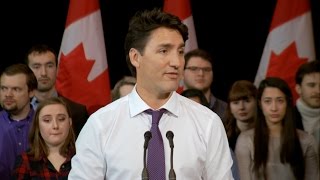 Justin Trudeau defends answering English question in French [upl. by Anivlek]