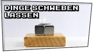 Dinge schweben lassen Graphitplättchen  Neodym Magnete  Heimexperimente 05 [upl. by Arrek190]