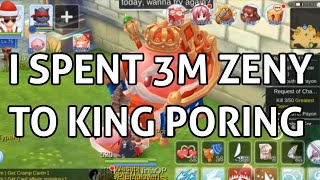 King Poring test feeding 3M zeny worth of cards haha [upl. by Remde]