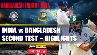 India vs Bangladesh  2nd Test  Highlights indvsban highlights cricket [upl. by Corella]