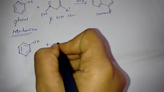 coumarine pechmann condensation mechanism [upl. by Iggem]