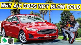 WHY AC AIR CONDITIONER DOES NOT BLOW COLD COOL AIR FORD FUSION 2013 2014 2015 2016 2017 2018 2019 20 [upl. by Orling]