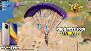 Poco X3 pro pubg test 2024🔥31 update Livik gameplay with screen Recording 😍 Buy in 2024 [upl. by Llertnod]