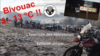 ROADTRIP MOTO MOTARDE  Lhivernale des Millevaches 2022  EPU  BIVOUAC A 13°C 🥶🥶 [upl. by Encratis472]