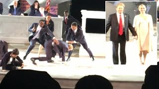 President Trump Gets Stabbed To Death In Modern Day Version Of Julius Caesar [upl. by Ettennil]