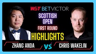 Zhang Anda vs Chris Wakelin  Full Match Highlights  Scottish Open 2024 snooker24 snooker [upl. by Entwistle]