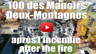 Incendie au 100 des manoirs  DeuxMontagnes Condo fire [upl. by Valli]