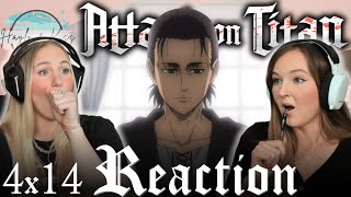 WHAT Is He Doing  ATTACK ON TITAN  Reaction 4x14 [upl. by Melas224]