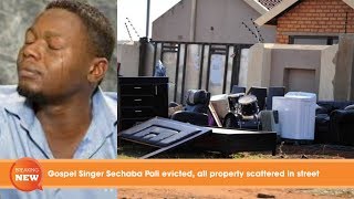 Gospel Singer Sechaba Pali evicted all property scattered in street [upl. by Hennahane]