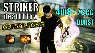 Lost Ark  Striker DeathBlow 4M8sec Damage dps Showcase [upl. by Norej]