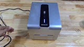 GAINSCHA GS 240T Barcode Printer တပ်ဆင်ပုံ [upl. by Lorelle]