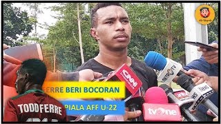 TODD FERRE BERI BOCORAN AKAN MAIN DI PIALA AFF U22 [upl. by Friedly]