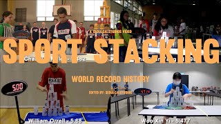 Sport Stacking World Record History [upl. by Llehsyar243]