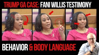 Fani Willis Testimony in Trump Georgia Case Behavior and Body Language [upl. by Hershel733]