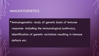 Immunogenetics HLA and association with diseases [upl. by Lynelle584]