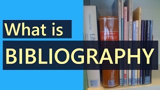 What is Bibliography  What is the Difference Between Reference and Bibliography [upl. by Ripp]