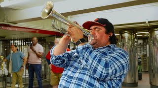 Dont Let Me Down  The Beatles NYC Subway Performance 🎺 [upl. by Edelson]