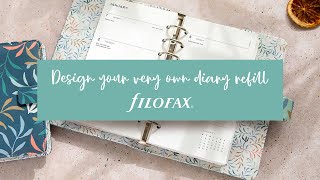 Design your very own diary refill with Filofax [upl. by Ilahtan248]