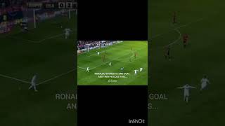 RONALDO LONG SHOT CELEBRATION💀 shorts edits ronaldo youtubeshortsfootball [upl. by Ayotan704]